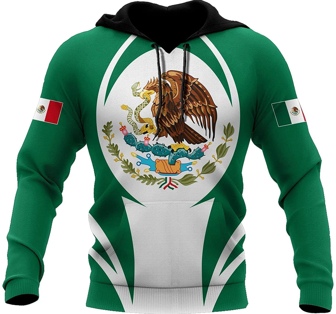 Eagle Mexico Mexican Pefect - 3D Printed Pullover Hoodie