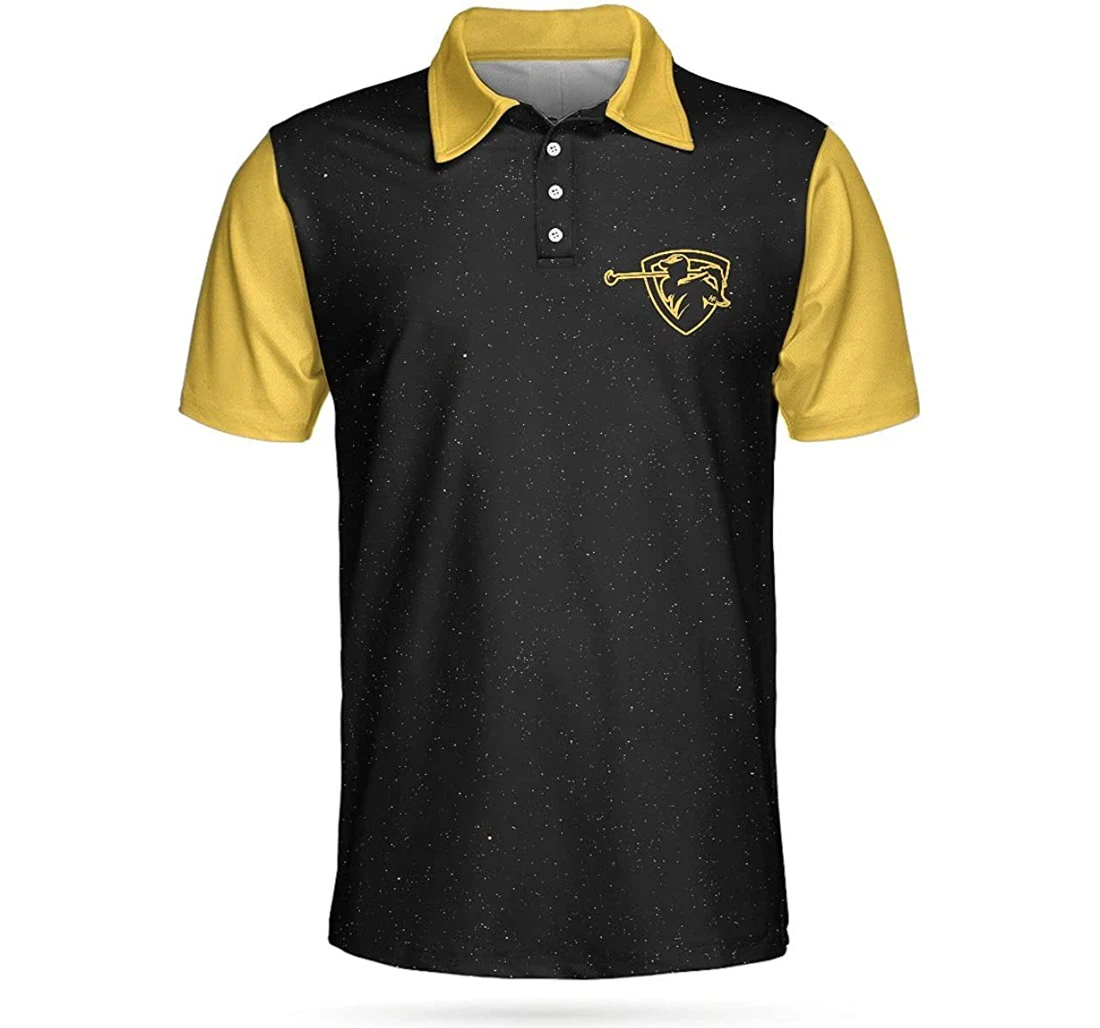 May The Course Be With You Golf Galaxy Bomber Baseball Jersey Us Flag Gift Dad Golf Patriotic - 3D Printed T-shirt