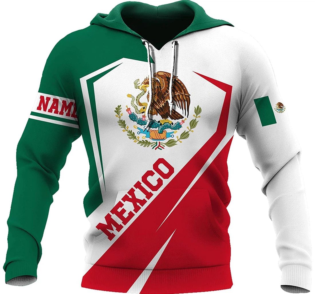 Personalized Mexican Mexico Eagle Pefect - 3D Printed Pullover Hoodie