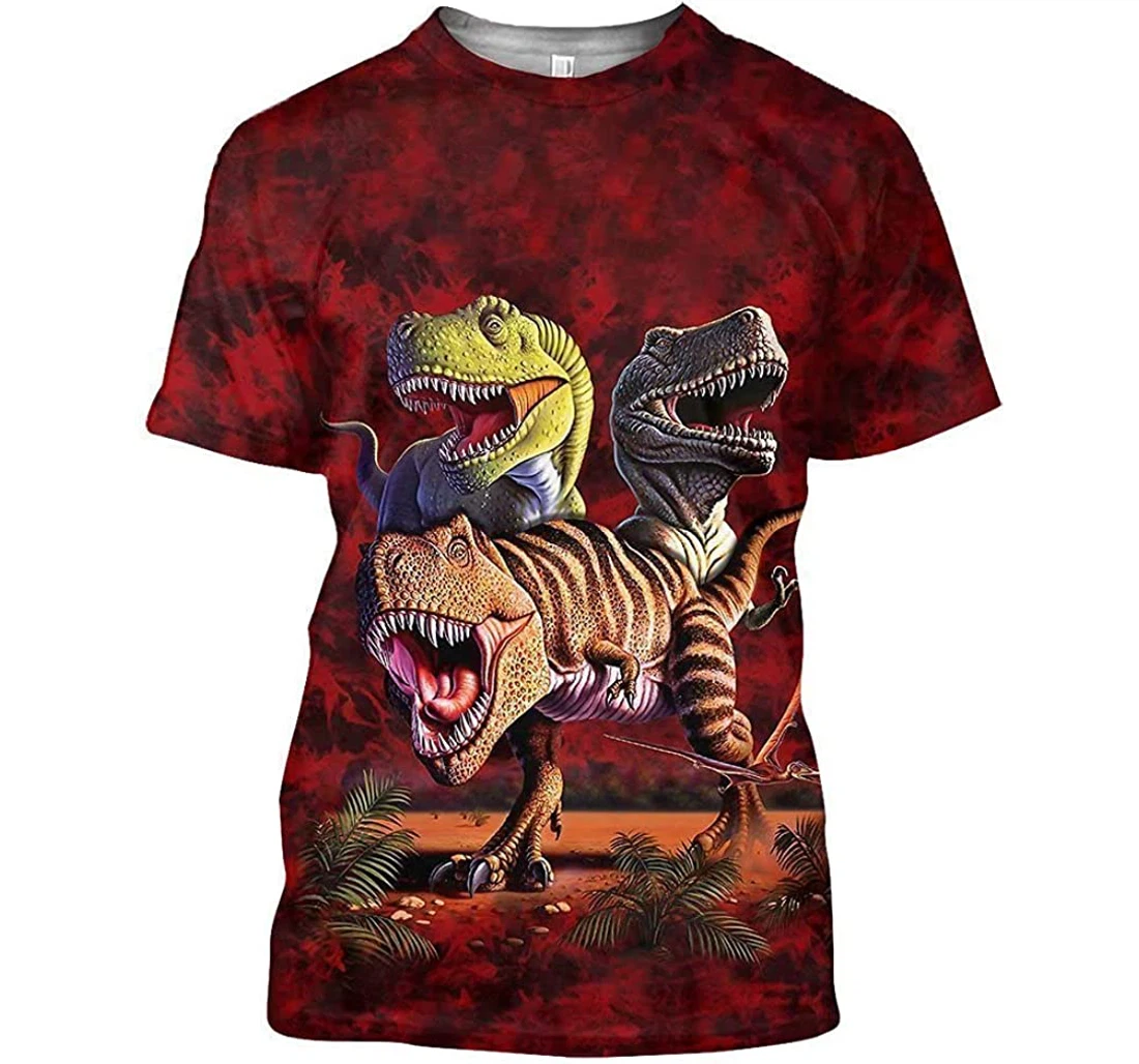 T-rex Collage Shirts - 3D Printed T-shirt