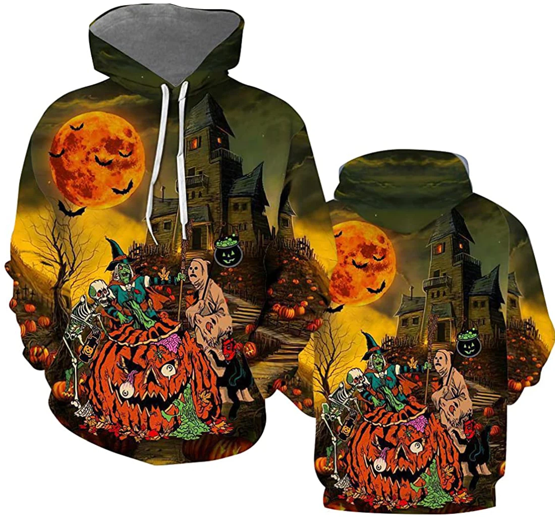 Personalized Halloween Screaming Halloween - 3D Printed Pullover Hoodie