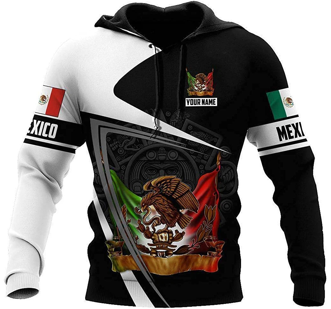 Personalized Mexico Mexican Eagle Aztec Pefect - 3D Printed Pullover Hoodie