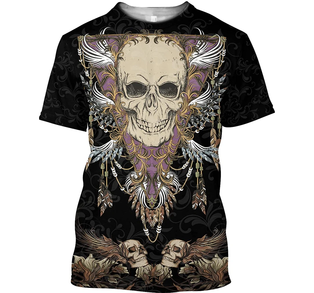 Skull Love Skull Shirts - 3D Printed T-shirt