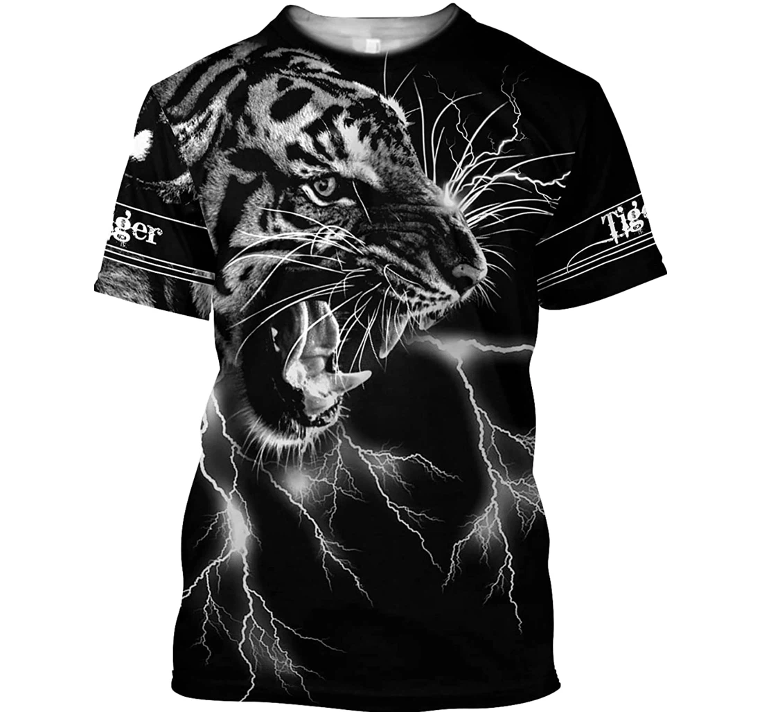 Tiger Angry Tiger Shirts - 3D Printed T-shirt