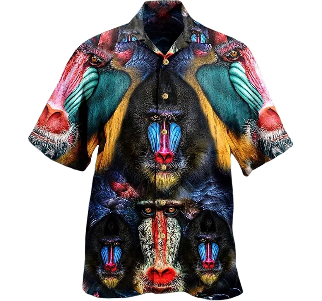 Animal Love Forest Beach Included Hawaiian Shirt, Button Up Aloha Shirt For Men, Women