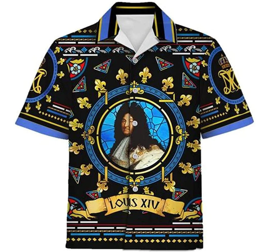 Louis Xiv Of France Beach Included Hawaiian Shirt, Button Up Aloha Shirt For Men, Women