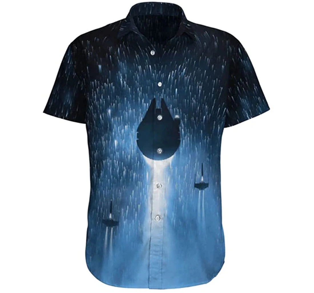 Amazing Galaxy Space Lover Beach Included Hawaiian Shirt, Button Up Aloha Shirt For Men, Women