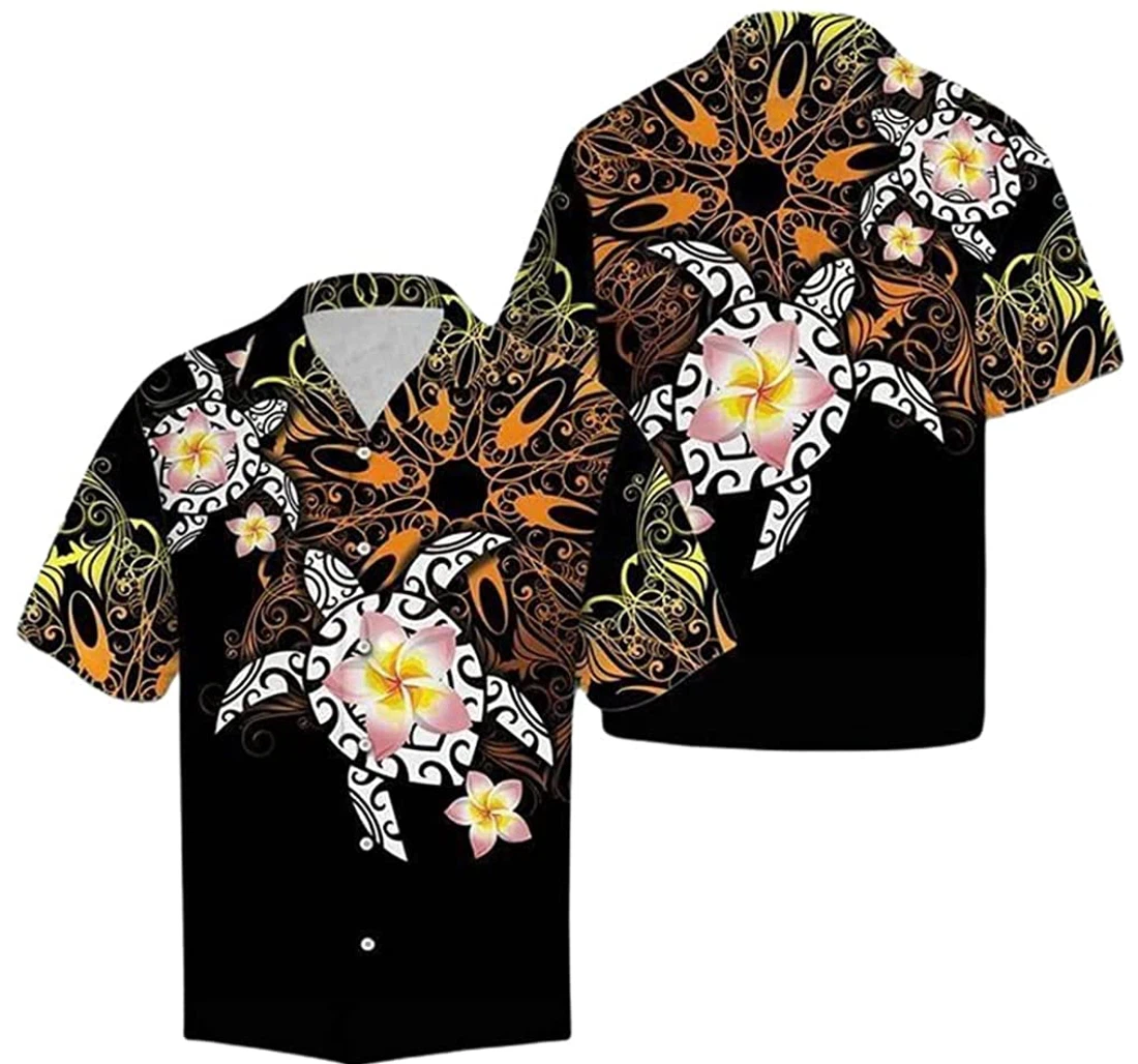 Turtle Beach Included Hawaiian Shirt, Button Up Aloha Shirt For Men, Women