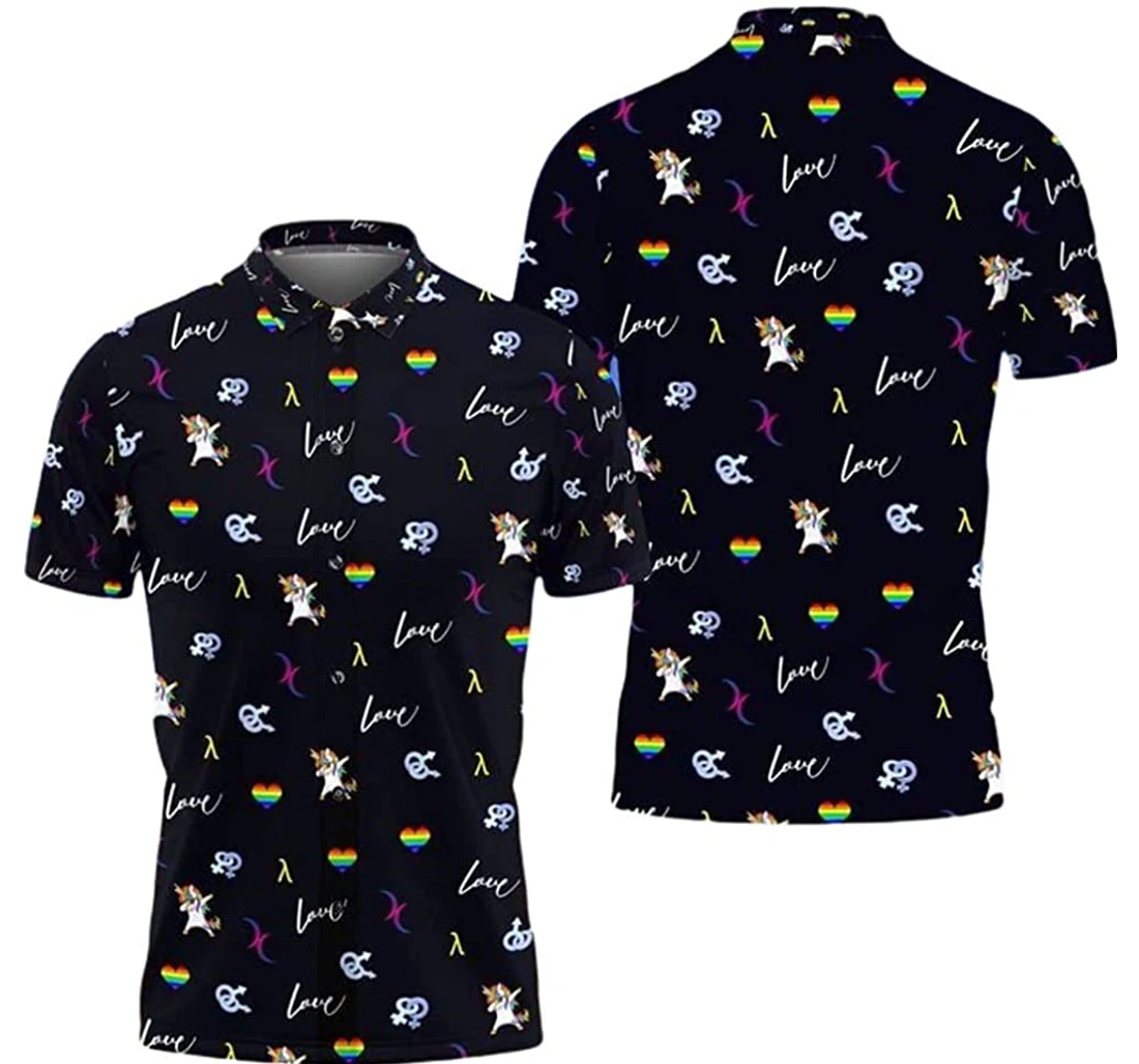 Lgbt Stuff Seamless Pattern Beach Included Hawaiian Shirt, Button Up Aloha Shirt For Men, Women