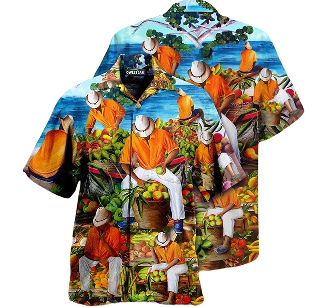 Fruit Enjoy Vibes Beach Included Hawaiian Shirt, Button Up Aloha Shirt For Men, Women