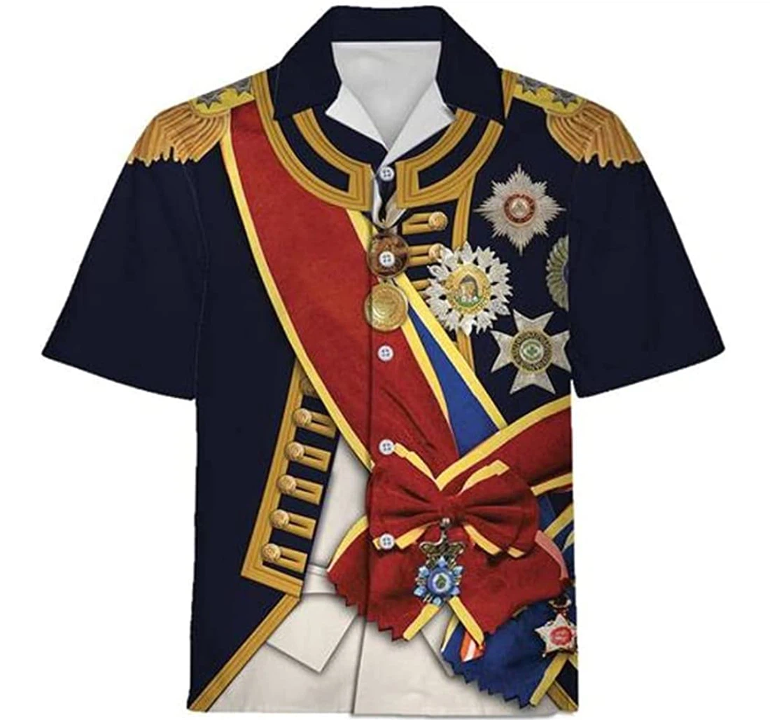 Horatio Nelson 1st Viscount Nelson Navy Sailor Beach Included Hawaiian Shirt, Button Up Aloha Shirt For Men, Women