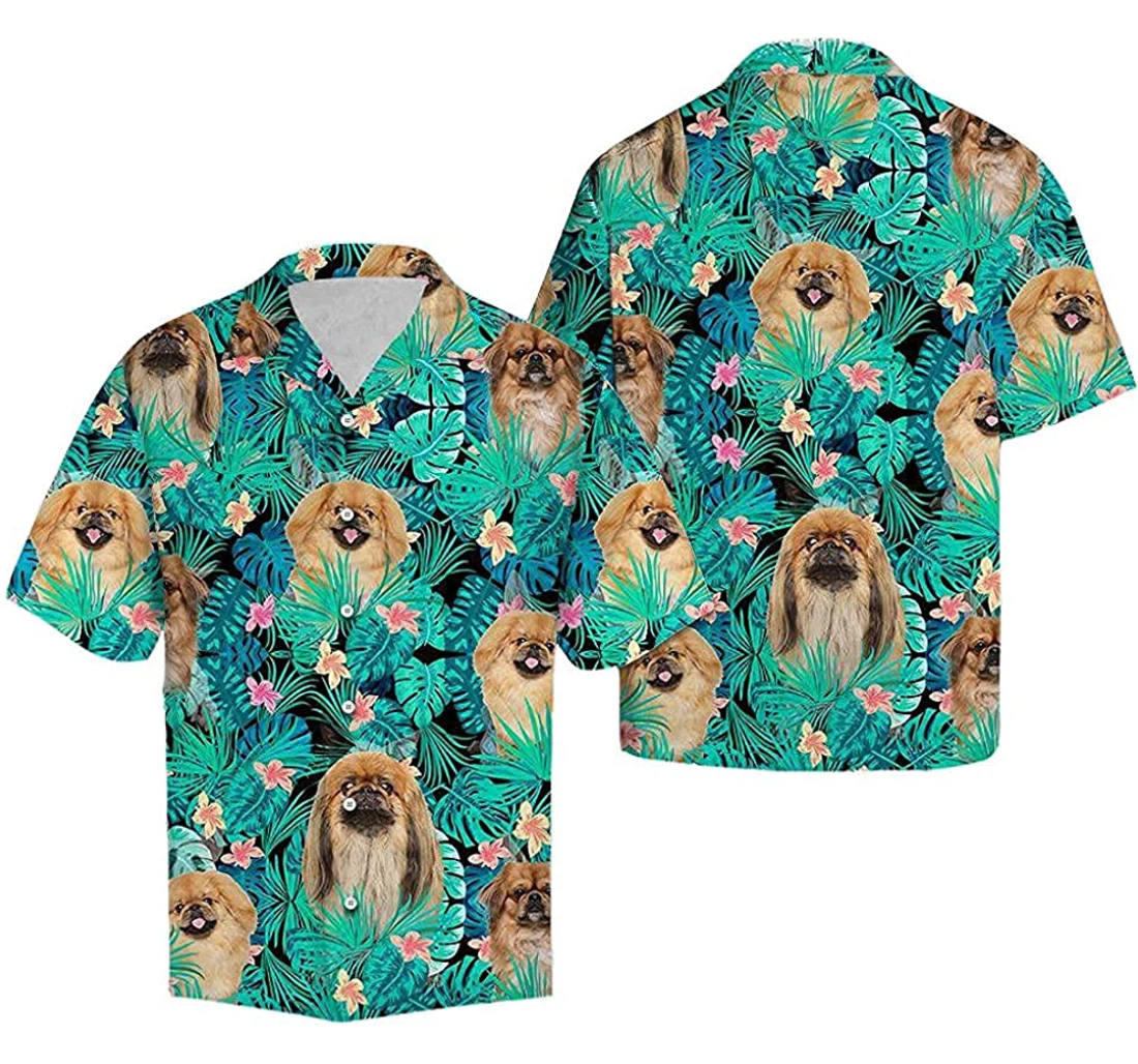 Pekingese Soft Hawaiian Shirt, Button Up Aloha Shirt For Men, Women