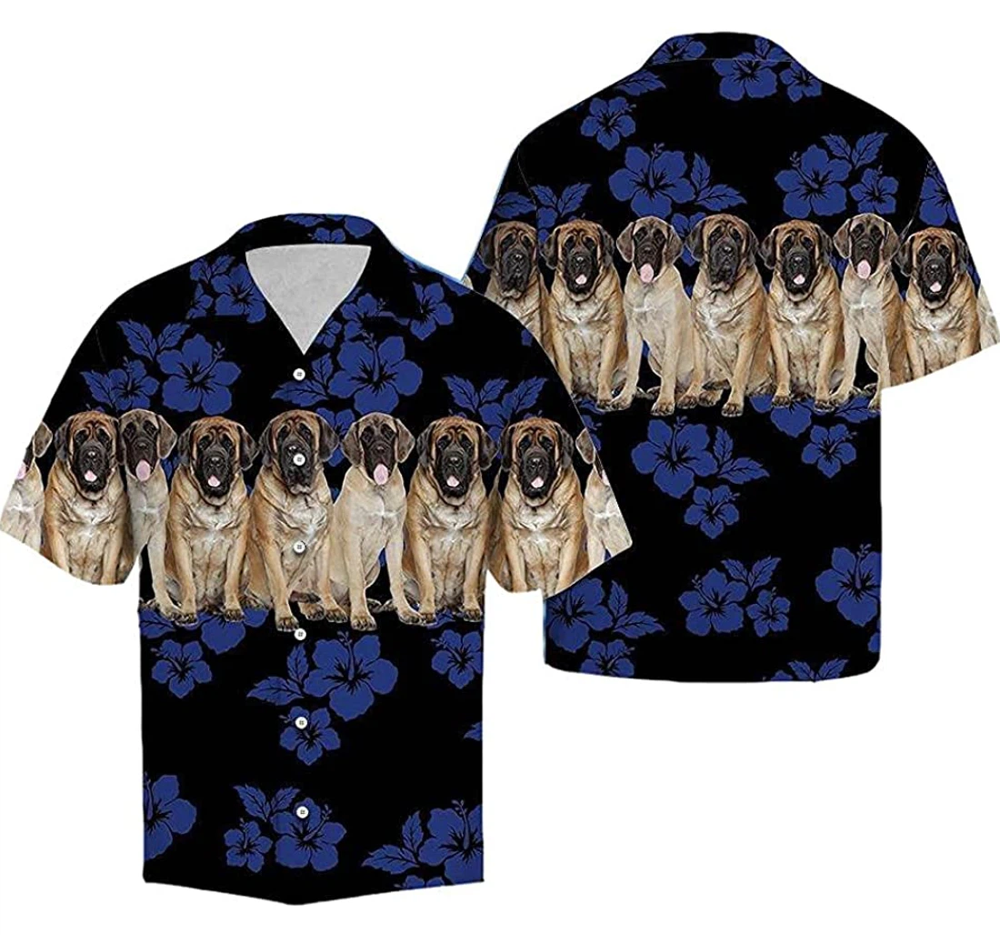 Awesome Mastiff Soft Hawaiian Shirt, Button Up Aloha Shirt For Men, Women