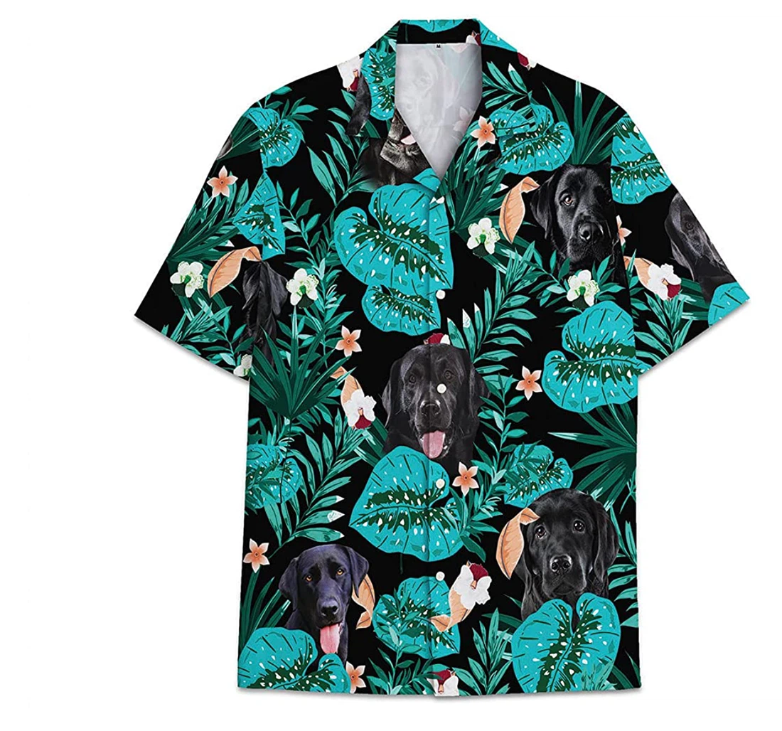 Dog Labrador Retriever Funny Beach Shirts Avic Hawaiian Shirt, Button Up Aloha Shirt For Men, Women