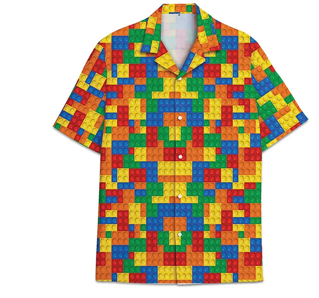 Lego Game Funny Beach Shirts Hawai Hawaiian Shirt, Button Up Aloha Shirt For Men, Women