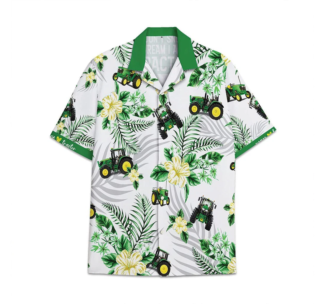 Trucker Flower Funny Beach Shirts Avic Hawaiian Shirt, Button Up Aloha Shirt For Men, Women