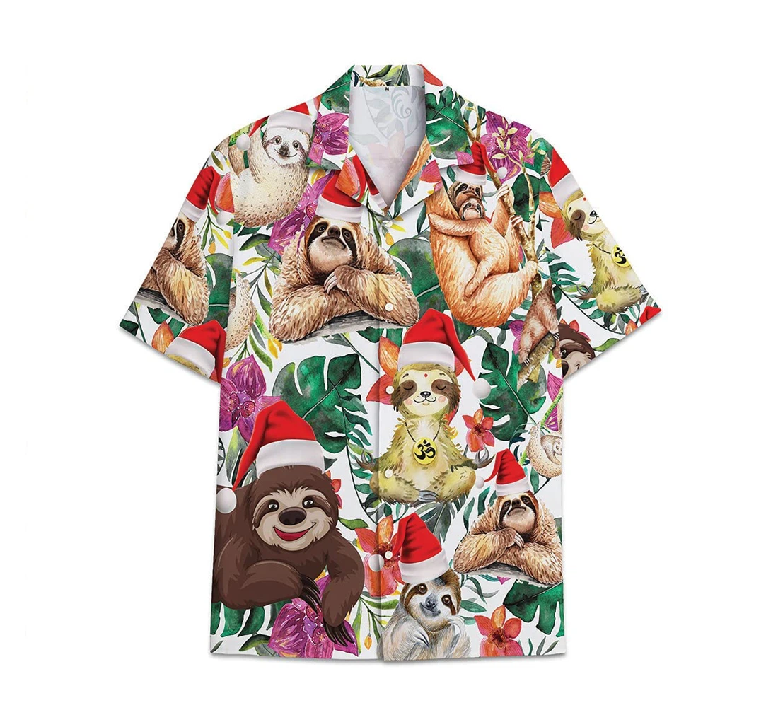 Funny Sloth Funny Beach Shirts Avic Hawaiian Shirt, Button Up Aloha Shirt For Men, Women