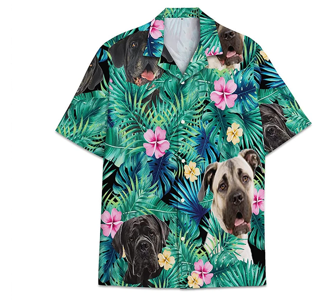 Dog Cane Corso Funny Beach Shirts Hawaiian Shirt, Button Up Aloha Shirt For Men, Women