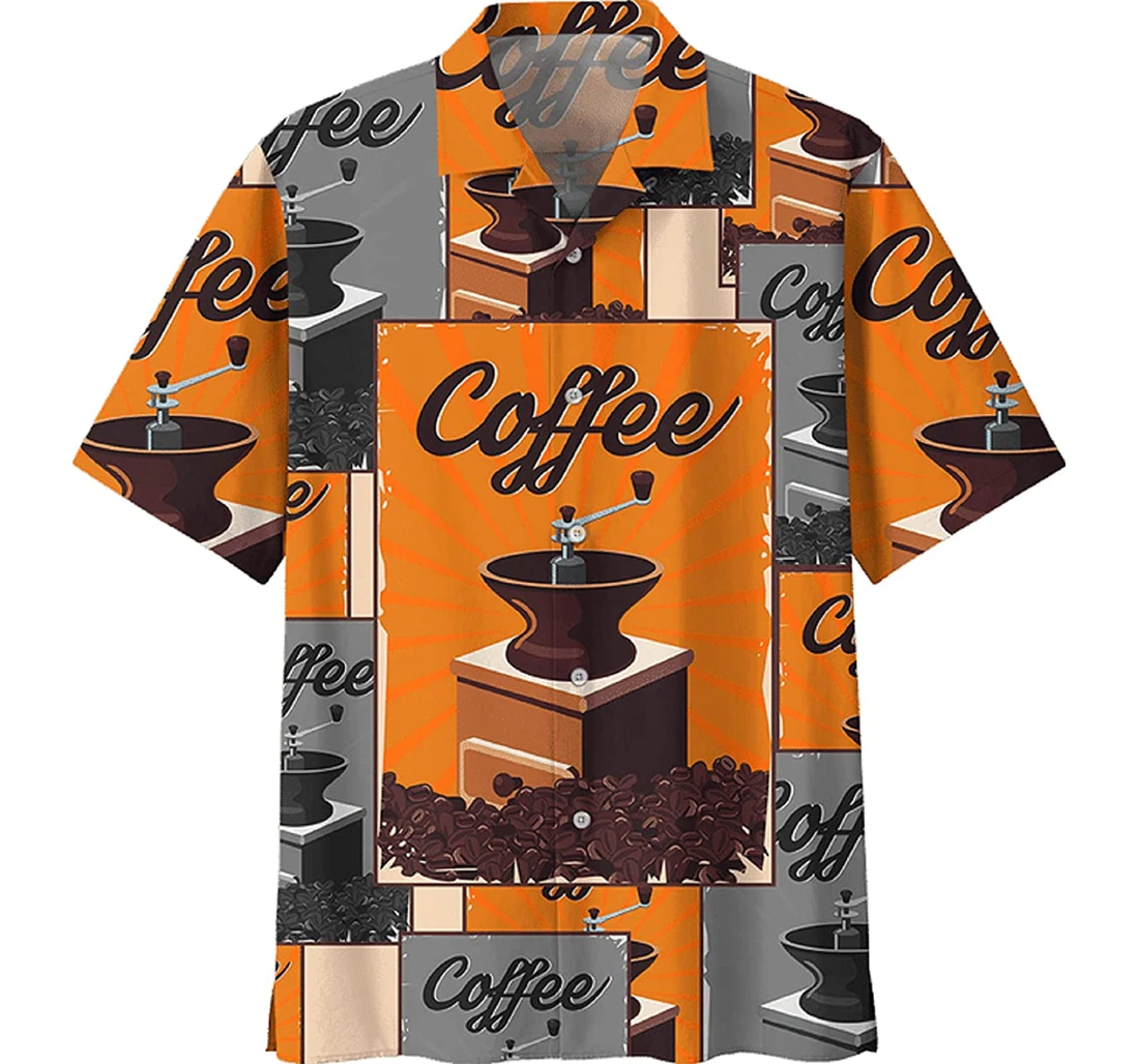 Coffee - Coffee Maker Us5 Gift And Coffee Lover Hawaiian Shirt, Button Up Aloha Shirt For Men, Women