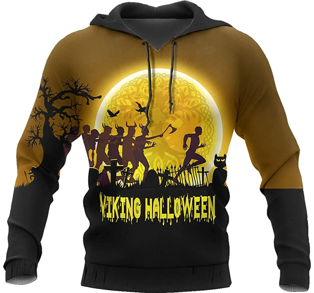 Vikings Halloween - 3D Printed Pullover Hoodie