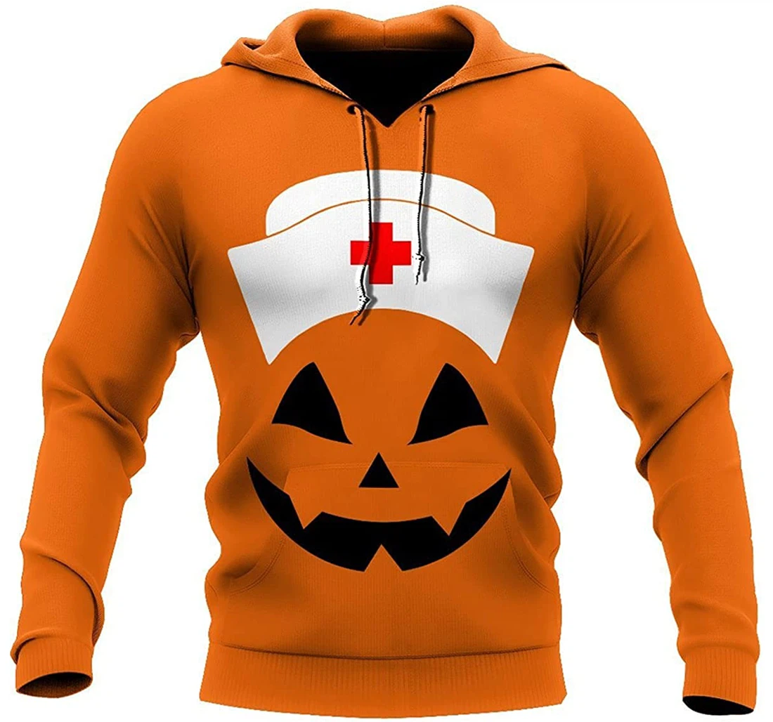 Nurse's Great Halloween - 3D Printed Pullover Hoodie