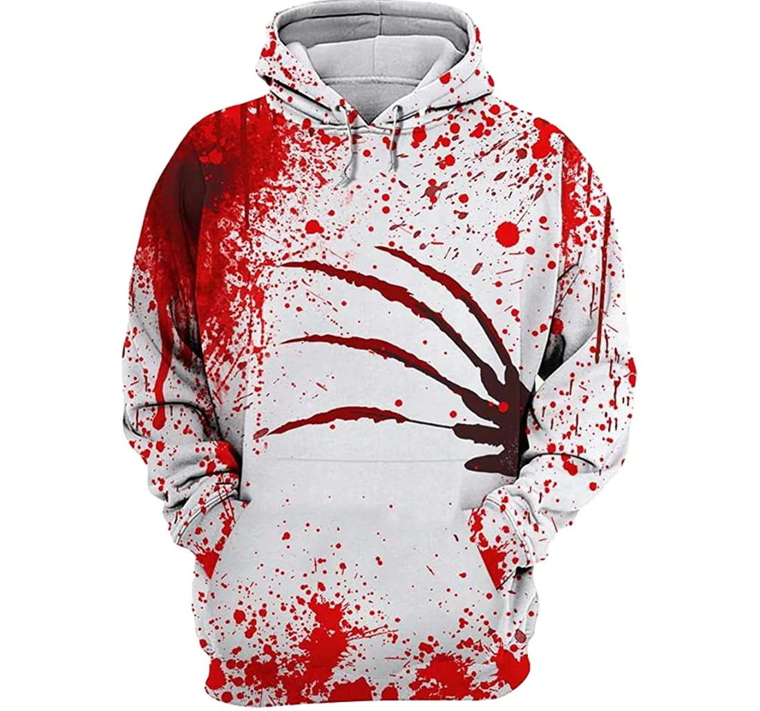 Halloween Everything Is Fine Monster Blood - 3D Printed Pullover Hoodie