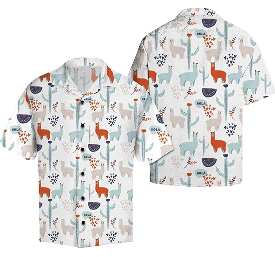Amazing Llama Soft Hawaiian Shirt, Button Up Aloha Shirt For Men, Women