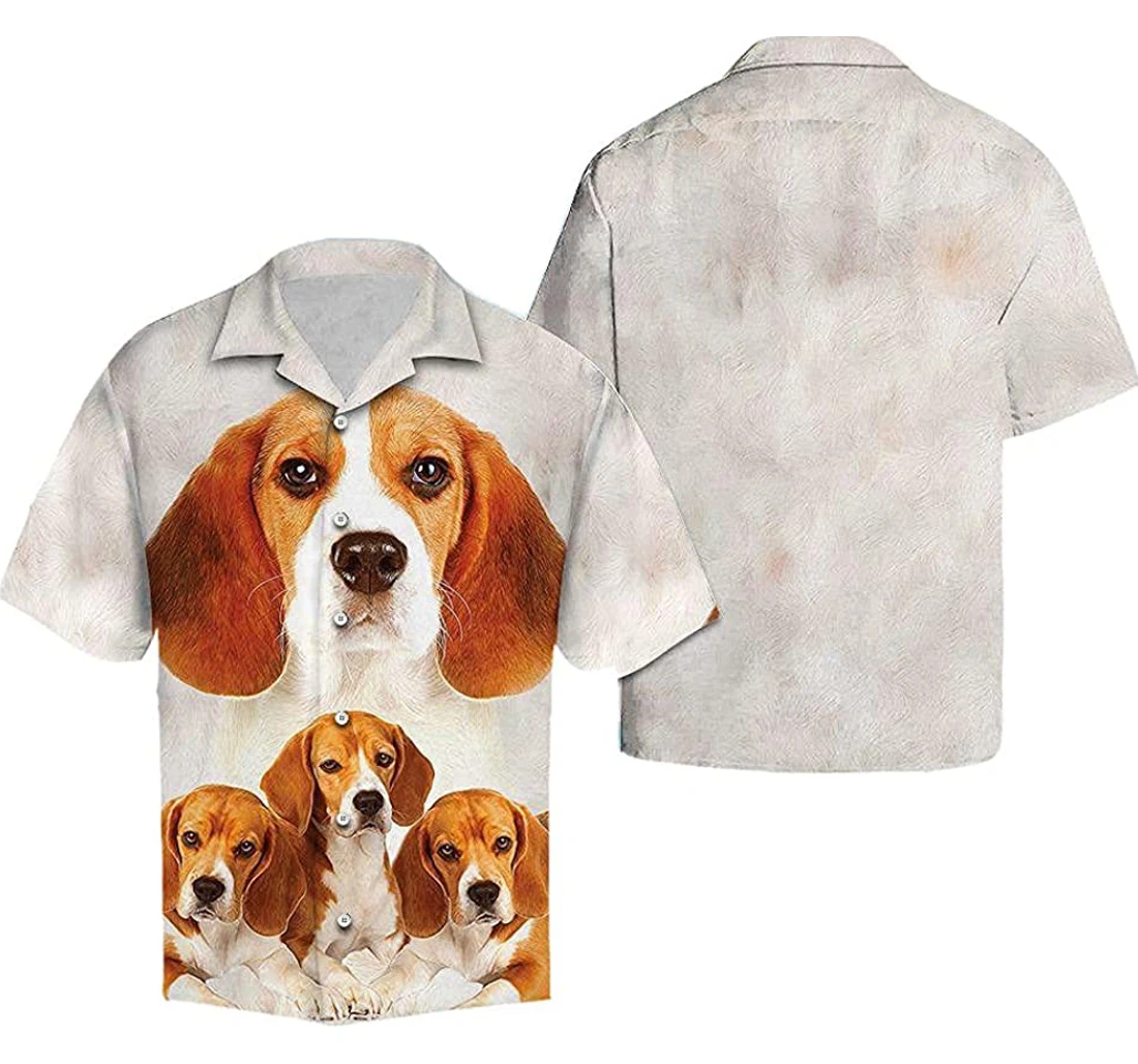 Awesome Beagle Soft Hawaiian Shirt, Button Up Aloha Shirt For Men, Women