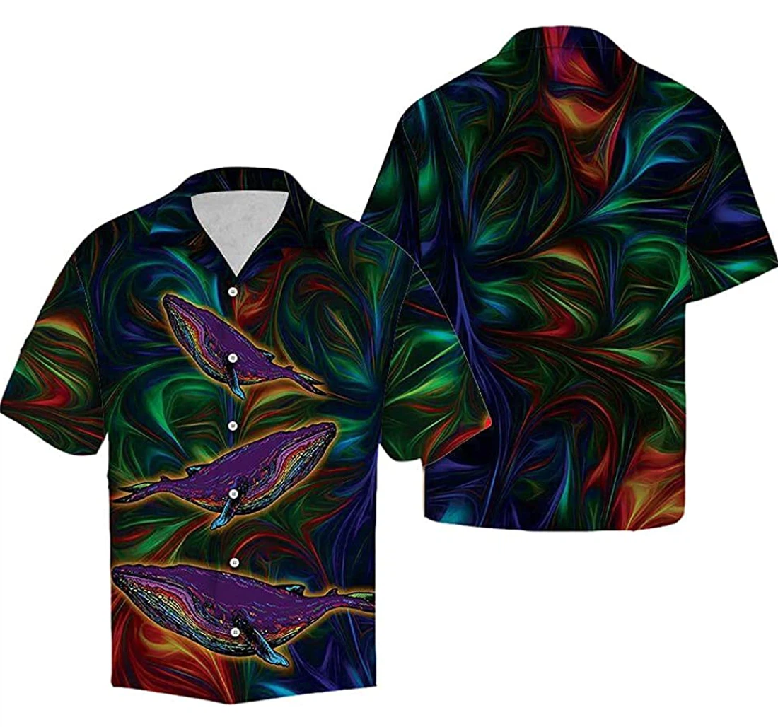 Awesome Whale Soft Hawaiian Shirt, Button Up Aloha Shirt For Men, Women