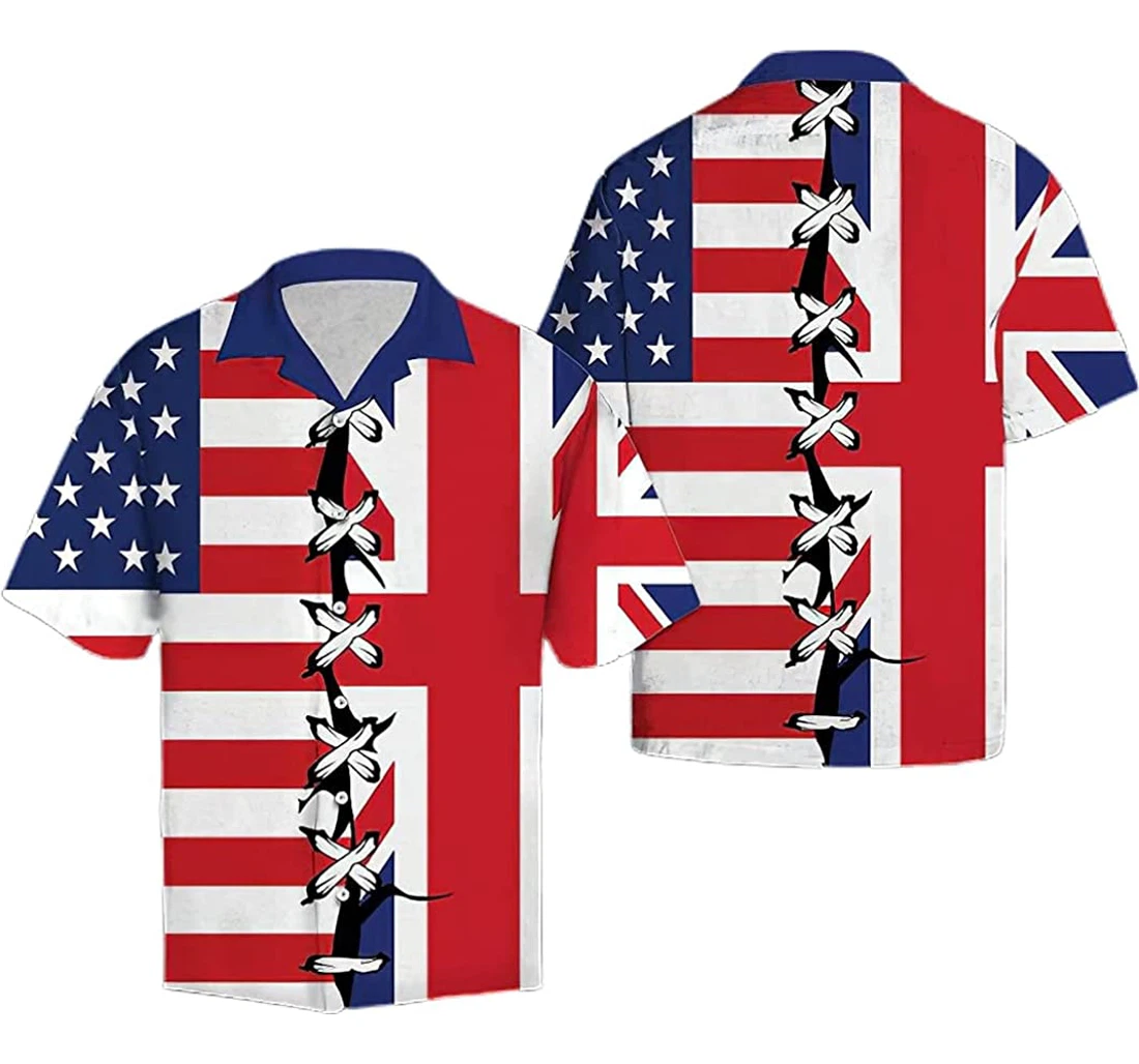 United Kingdom Root Soft Hawaiian Shirt, Button Up Aloha Shirt For Men, Women