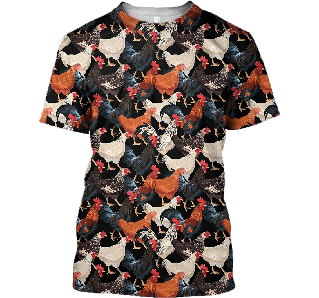 Love Roosterspecies Rooster Shirts - 3D Printed T-shirt