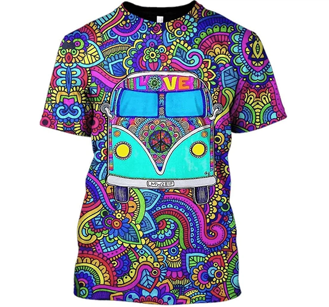 Lovely Car Motif Shirts - 3D Printed T-shirt