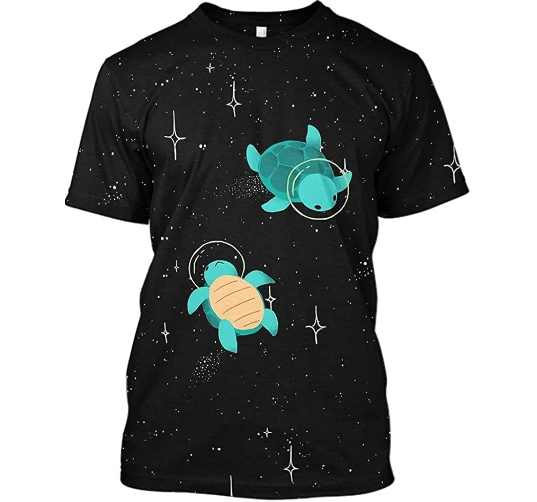 Turtle Astronaut Shirts - 3D Printed T-shirt