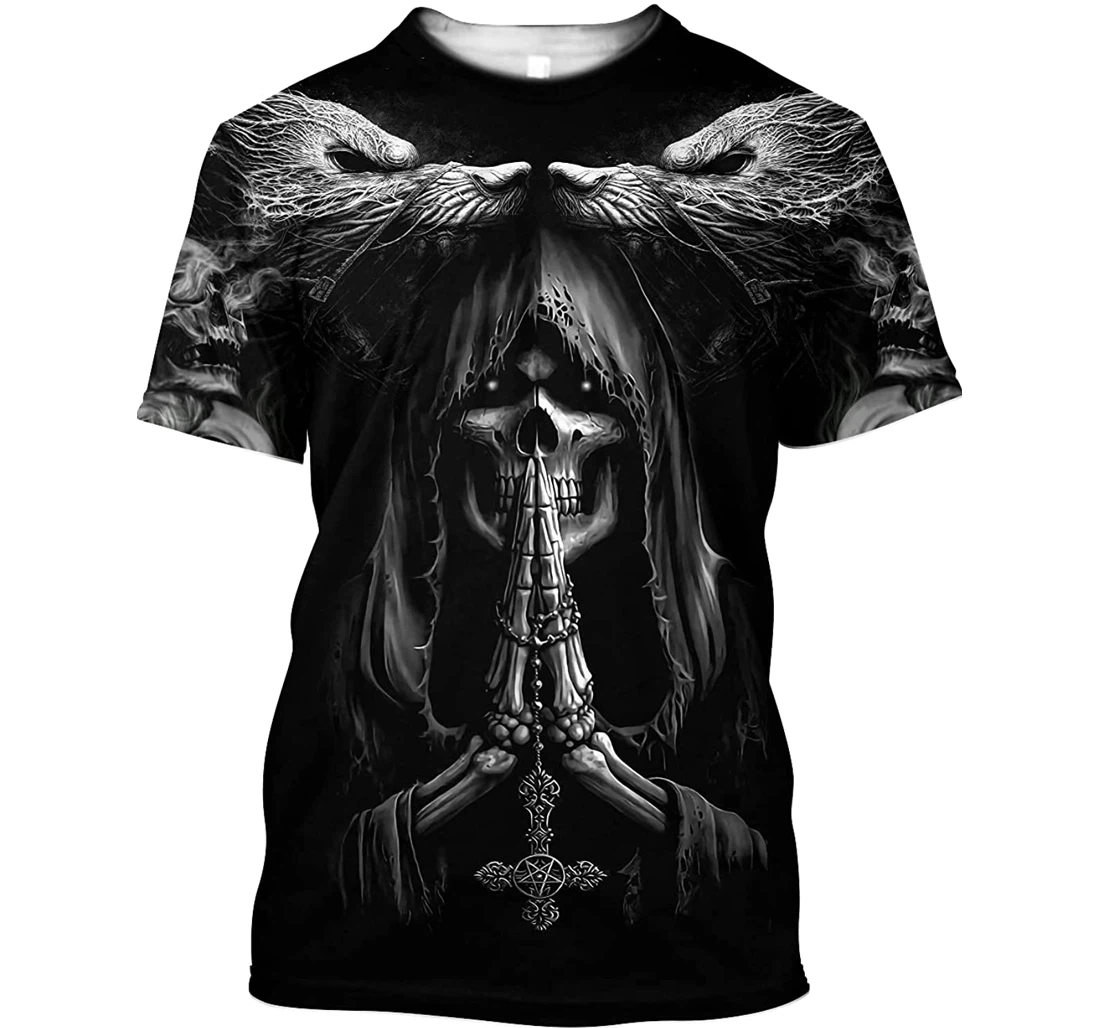 Grim Reaper The Wolf Shirts - 3D Printed T-shirt