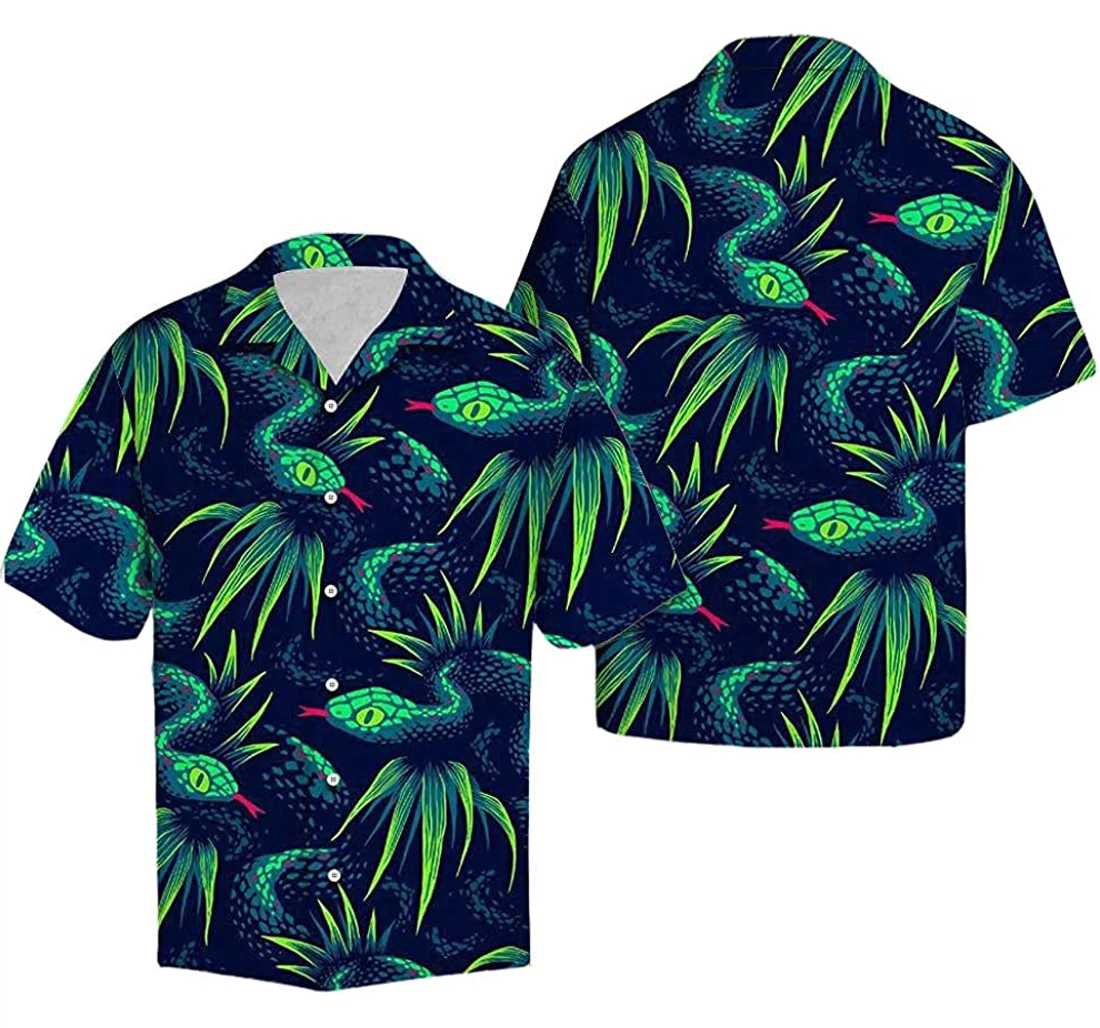 Snake Soft Hawaiian Shirt, Button Up Aloha Shirt For Men, Women