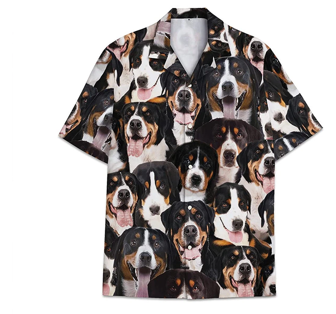 Dogs Bernerse Funny Beach Shirts Hawai Avic Hawaiian Shirt, Button Up Aloha Shirt For Men, Women