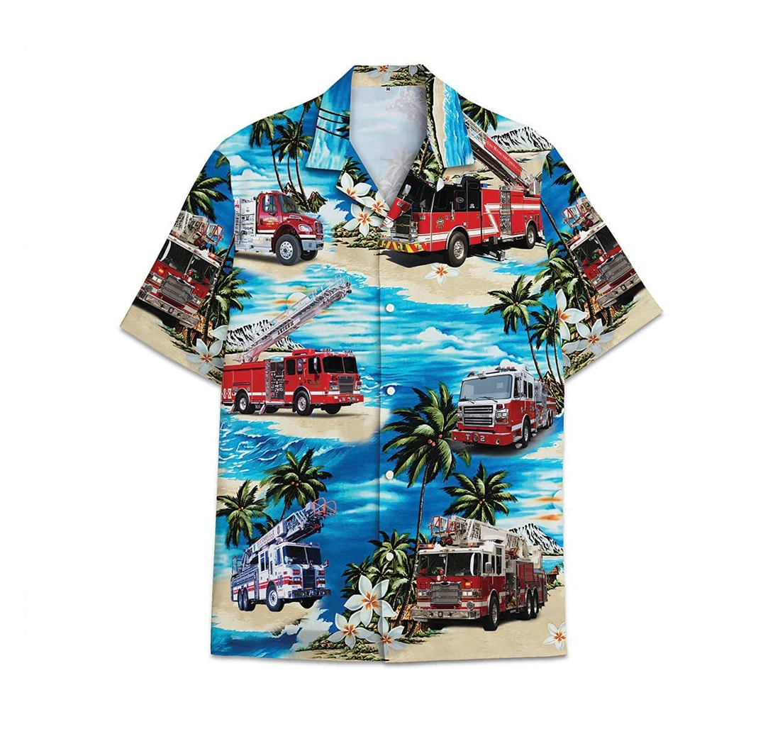 Trucker Beach Funny Beach Shirts Avic Hawaiian Shirt, Button Up Aloha Shirt For Men, Women