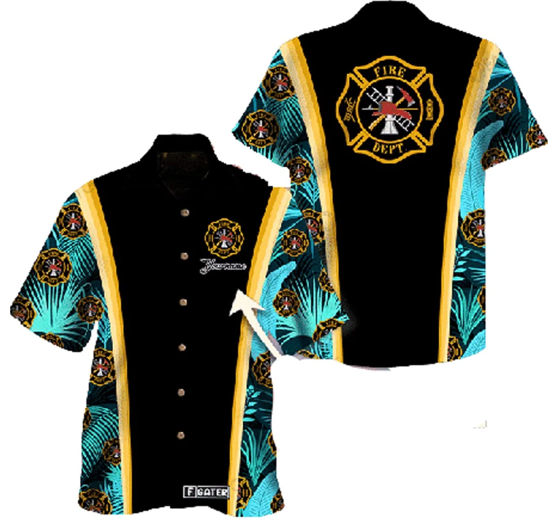 Personalized Firefighter - Firefighter White Hawaiian Shirt, Button Up Aloha Shirt For Men, Women