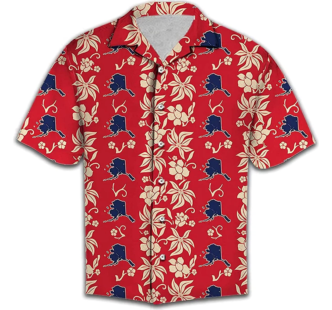 Alaska Lover Soft Hawaiian Shirt, Button Up Aloha Shirt For Men, Women