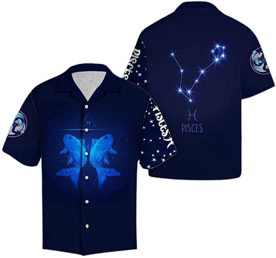 Pisces Horoscope Soft Hawaiian Shirt, Button Up Aloha Shirt For Men, Women
