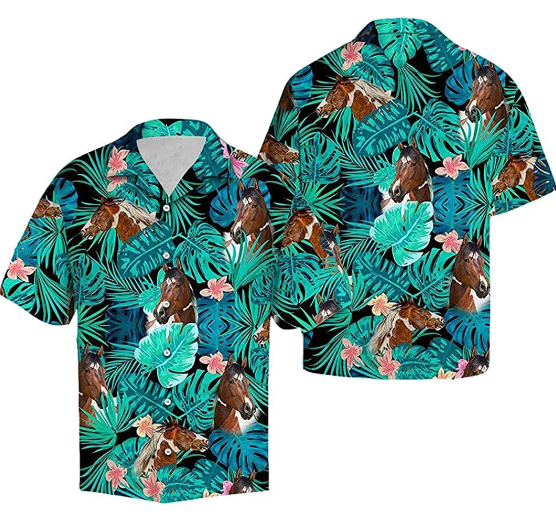 American Paint Green Soft Hawaiian Shirt, Button Up Aloha Shirt For Men, Women