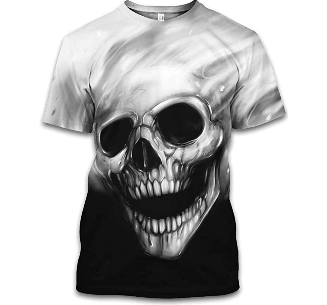 Skull White Skull Shirts - 3D Printed T-shirt