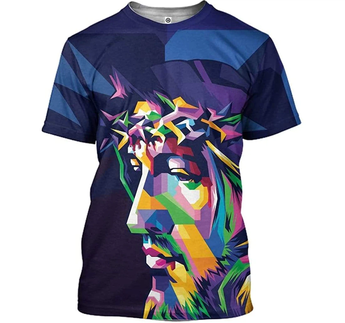 Jesus Christ Colorful Shirts - 3D Printed T-shirt