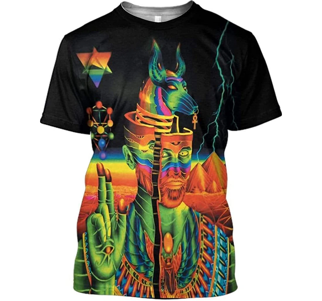 Psychedelic God Of Egypt Shirts - 3D Printed T-shirt