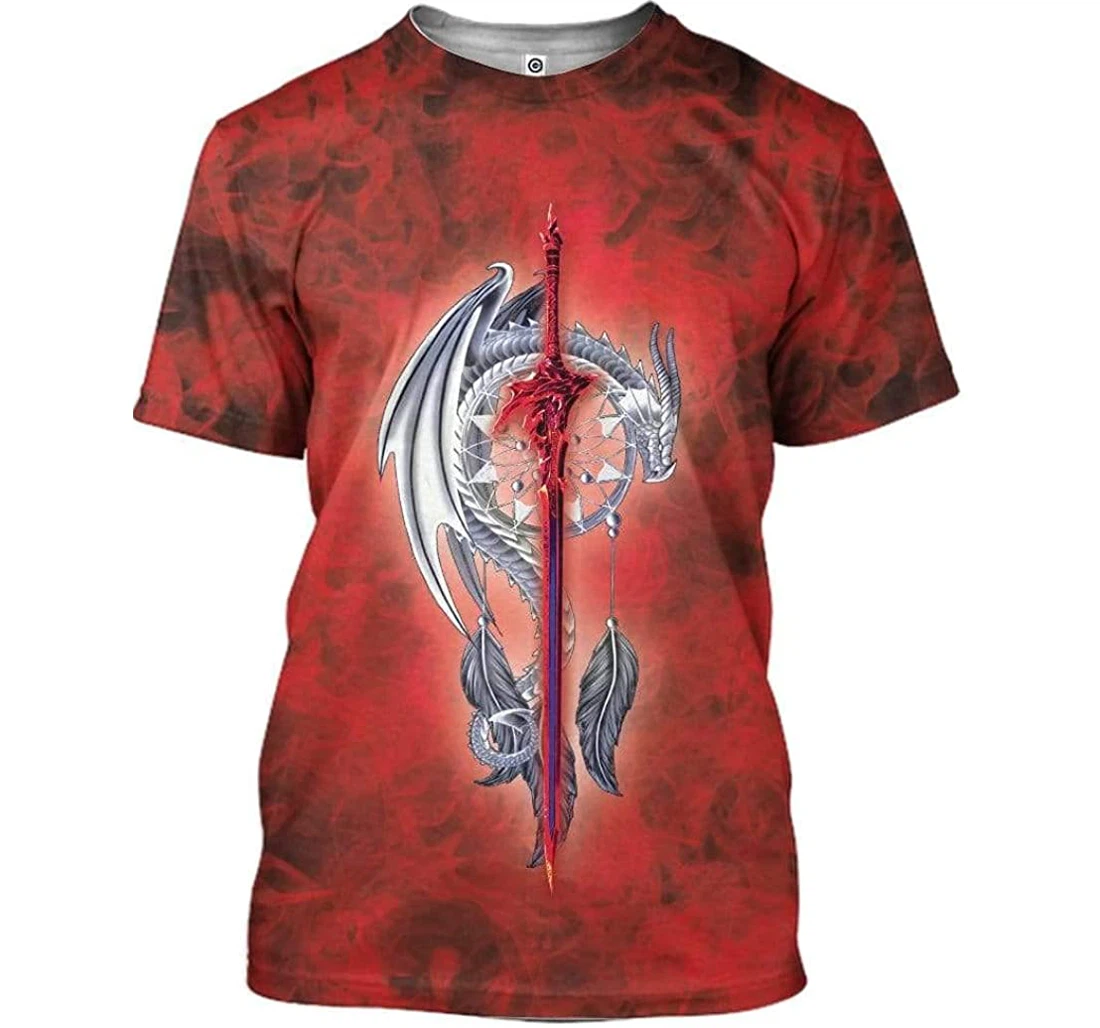 Dragon Dreamcatcher Shirts - 3D Printed T-shirt