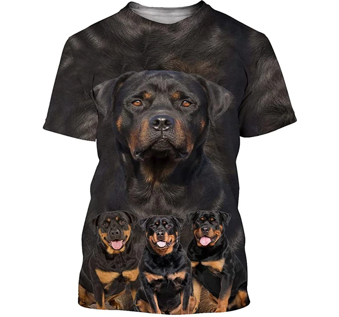 Rottweiler Family Shirts - 3D Printed T-shirt