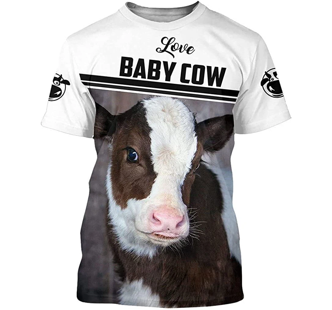 Love Cows Baby Cows Shirts - 3D Printed T-shirt