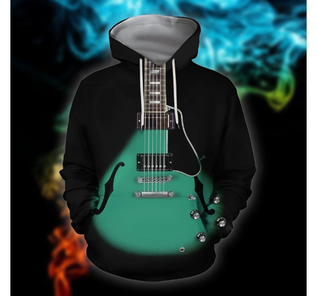 Electric Guitars - 3D Printed Pullover Hoodie