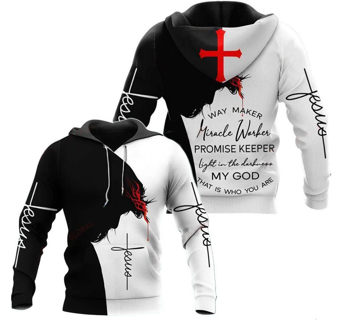 My God-jesus - 3D Printed Pullover Hoodie