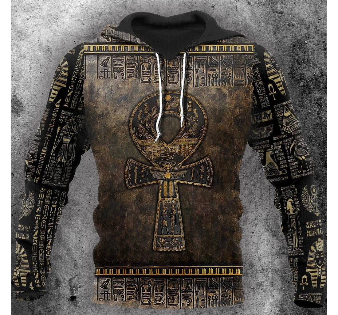 Ankh Egypt - 3D Printed Pullover Hoodie